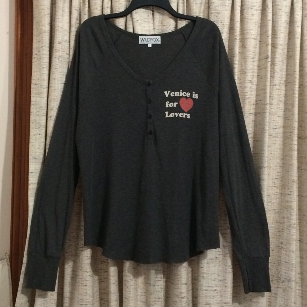 Wildfox Rome Vintage Sicily Henley Thermal